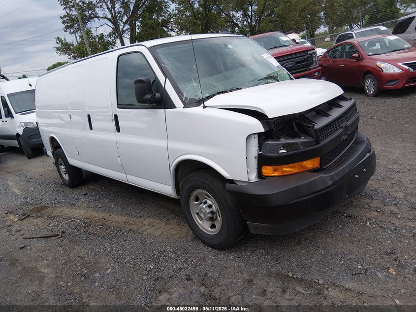Vin: 1gcwgbfp2s1133569, lot: 45530015, chevrolet express cargo rwd 2500 extended wheelbase wt 2025 img_1