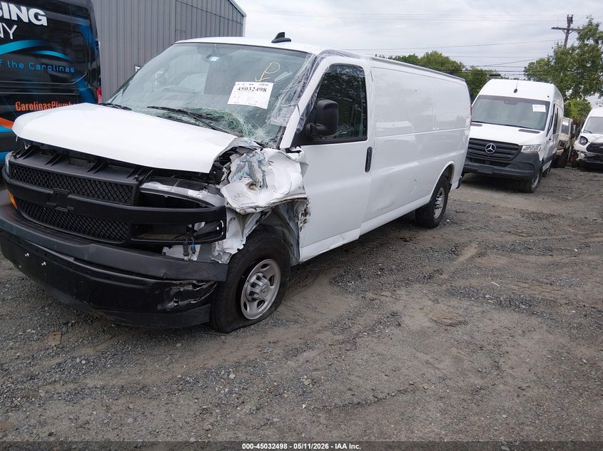 Vin: 1gcwgbfp2s1133569, lot: 45530015, chevrolet express cargo rwd 2500 extended wheelbase wt 20252