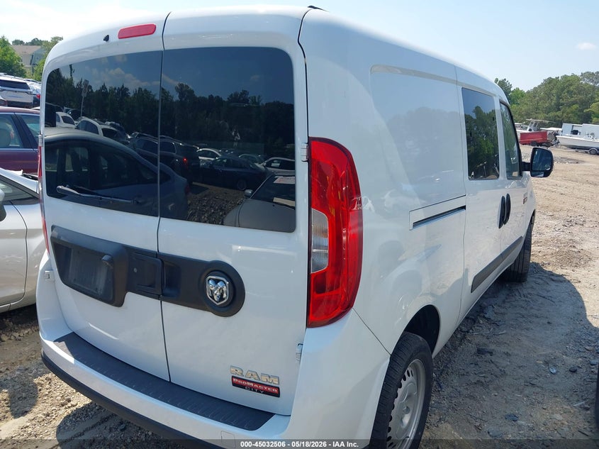 Vin: zfbhrfab7n6y61341, lot: 45530024, ram promaster city cargo van 20224