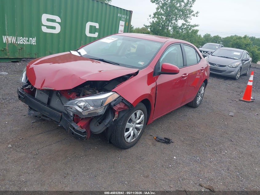 2016 Toyota Corolla Le 2T1BURHEXGC743346 photo 1