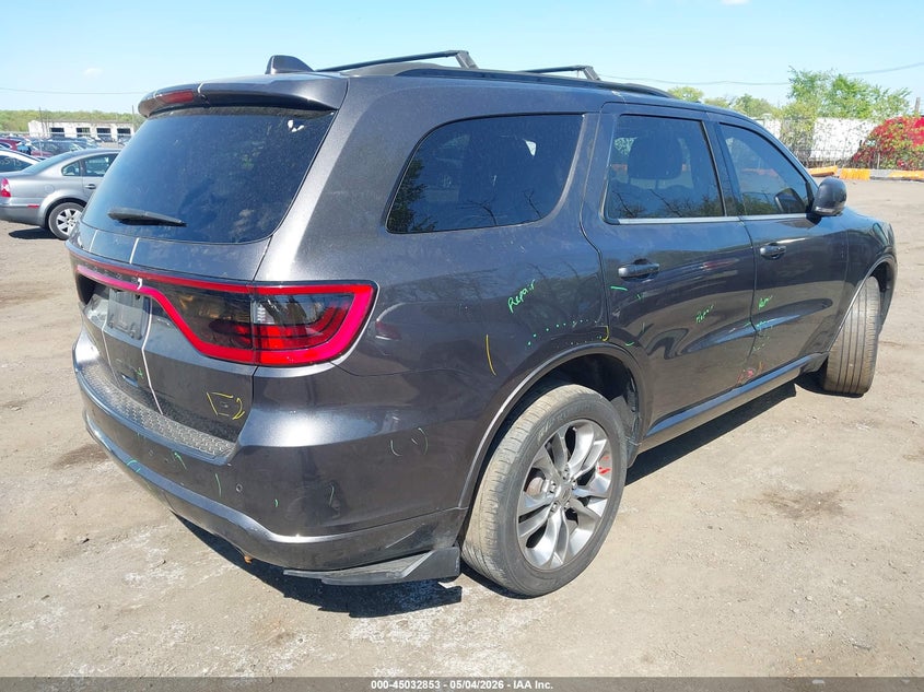 Vin: 1c4rdjdg2kc848388, lot: 45530370, dodge durango gt plus awd 20194