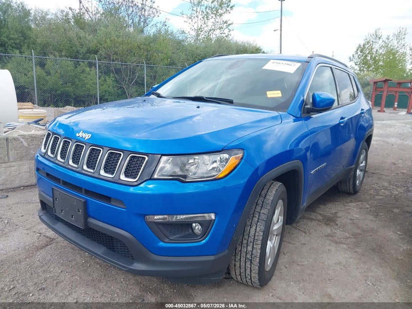 Vin: 3c4njcbb9jt233513, lot: 45530384, jeep compass latitude fwd 20182