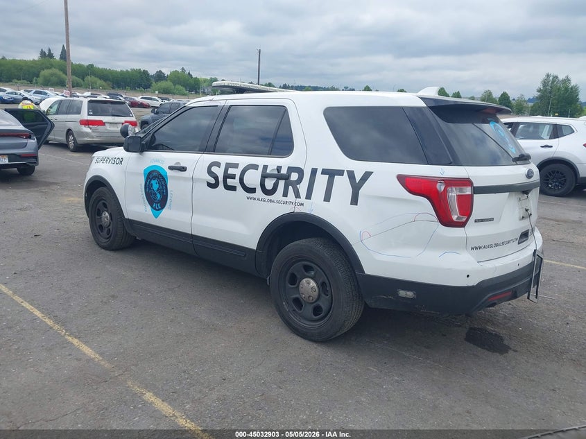 Vin: 1fm5k8ar5hge40113, lot: 45530420, ford utility police interceptor 20173