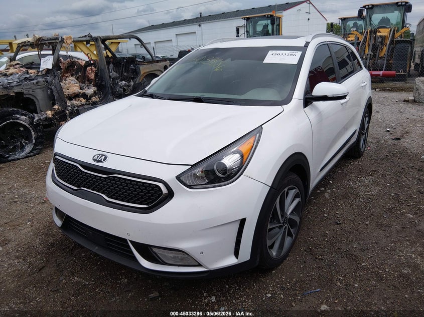 Vin: kndce3lc4h5042076, lot: 45530803, kia niro touring 20172