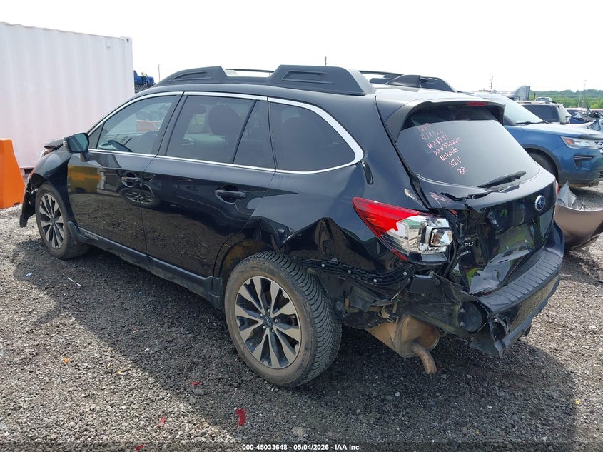 2016 SUBARU OUTBACK auction photo 3