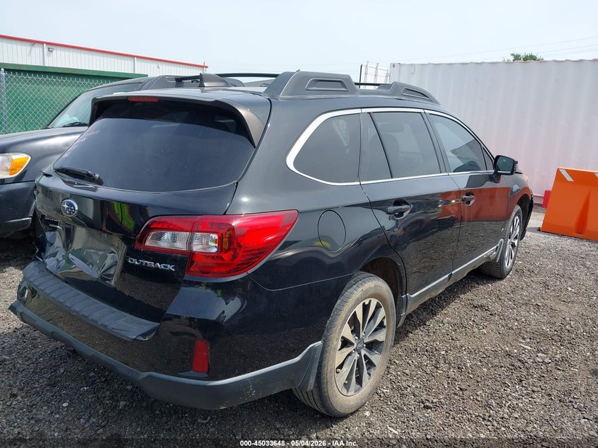 2016 SUBARU OUTBACK auction photo 4
