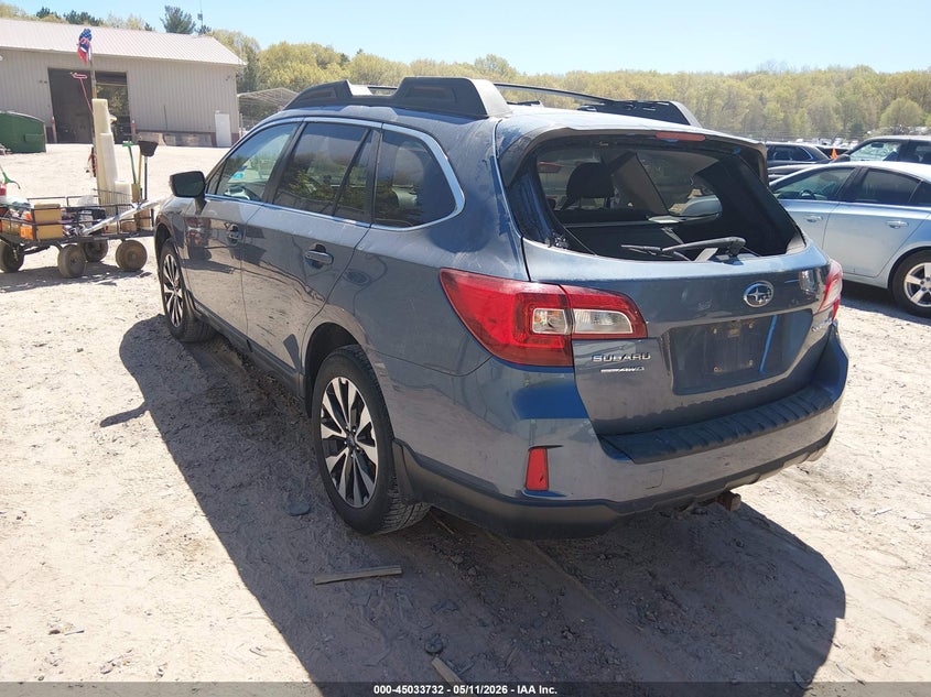 Vin: 4s4bsbjc2f3288422, lot: 45531249, subaru outback 2.5i limited 20153