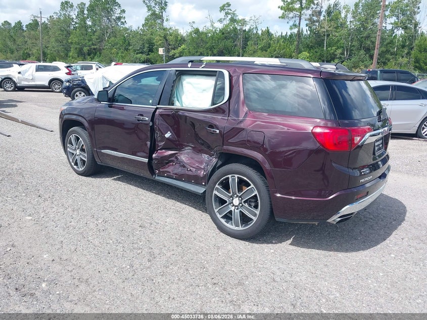 Vin: 1gkknpls7jz180806, lot: 45531253, gmc acadia denali 20183