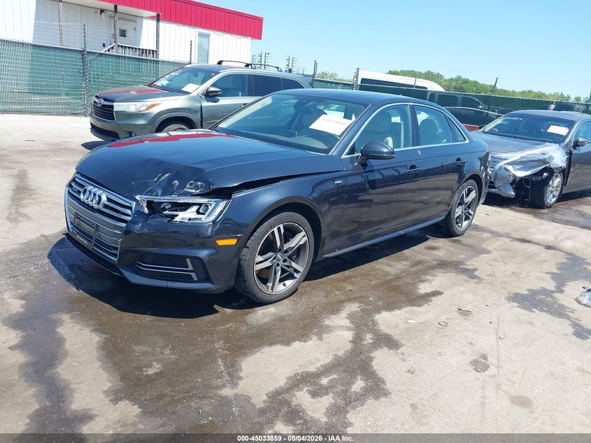 Vin: wauenaf44ja042073, lot: 45531376, audi a4 2.0t premium 20182