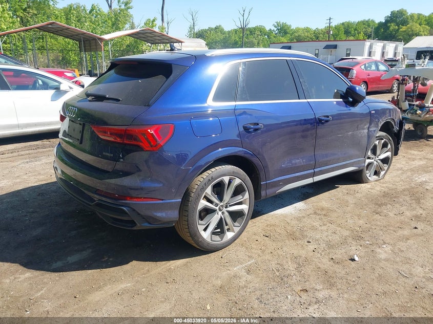 Vin: wa1eecf35m1123877, lot: 45531437, audi q3 premium plus 45 tfsi s line quattro tiptronic 20214