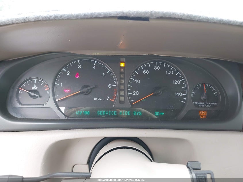 1998 Cadillac Eldorado Touring VIN: 1G6ET1297WU617995 Lot: 45034000