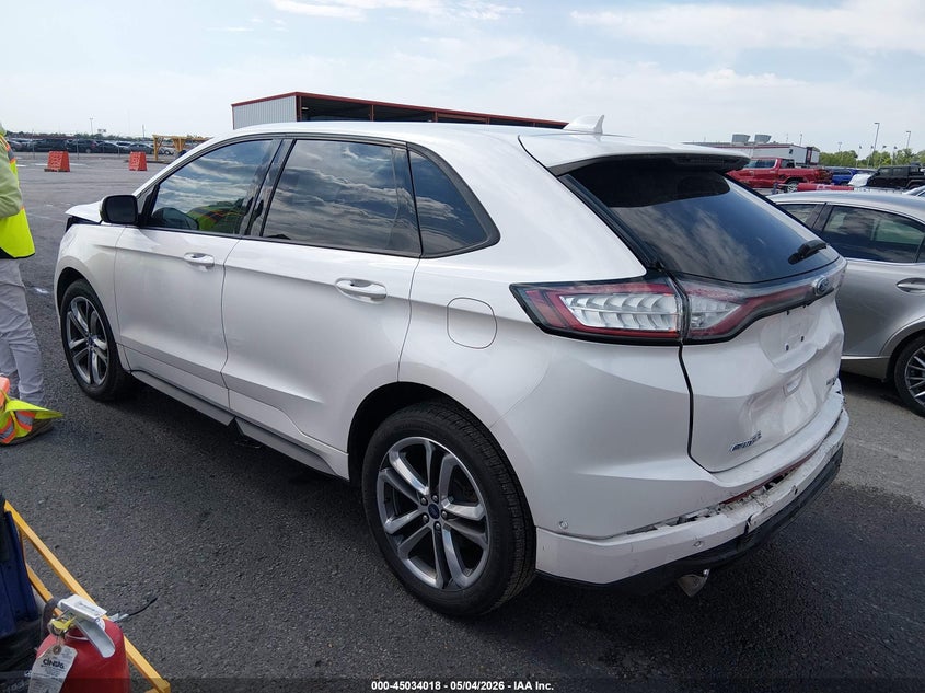 Vin: 2fmpk4apxjbc35318, lot: 45531535, ford edge sport 20183