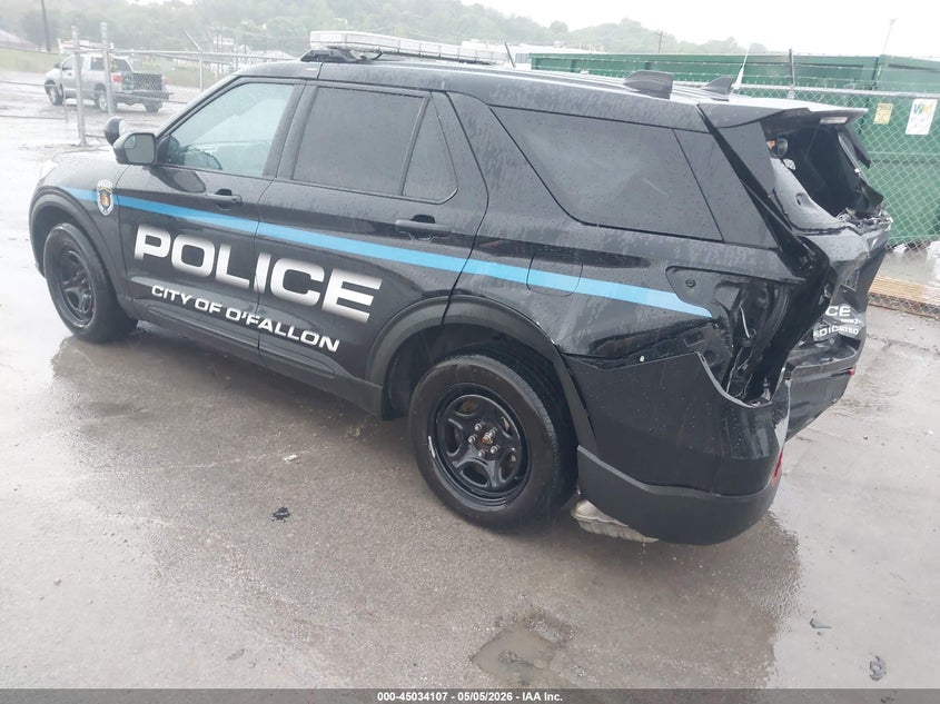 Vin: 1fm5k8ab2mgb47167, lot: 45531624, ford police interceptor utility 20213