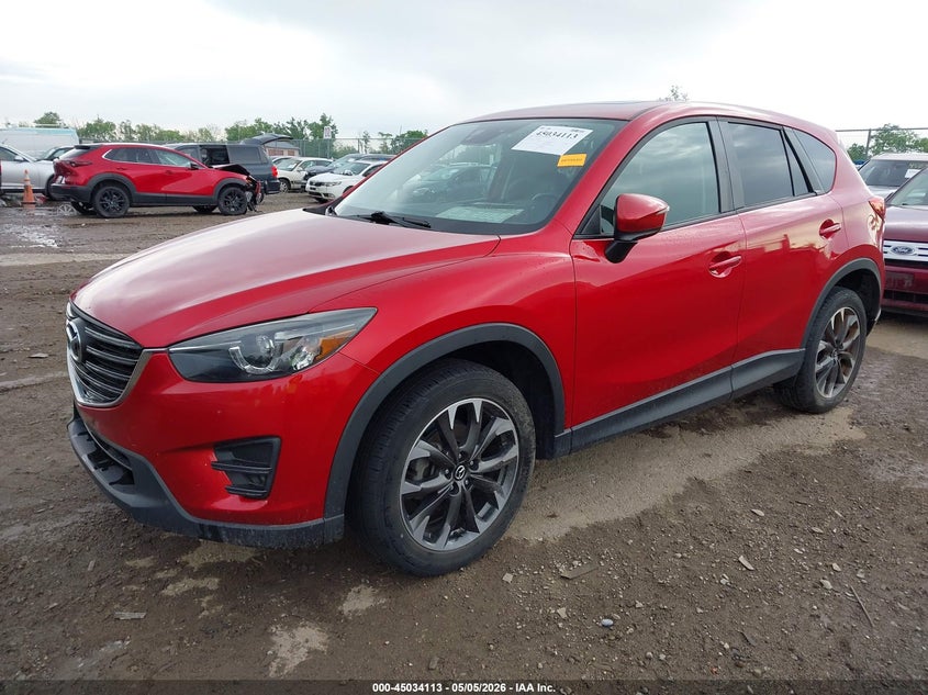 Vin: jm3ke4dy2g0855351, lot: 45531630, mazda cx-5 grand touring 20162