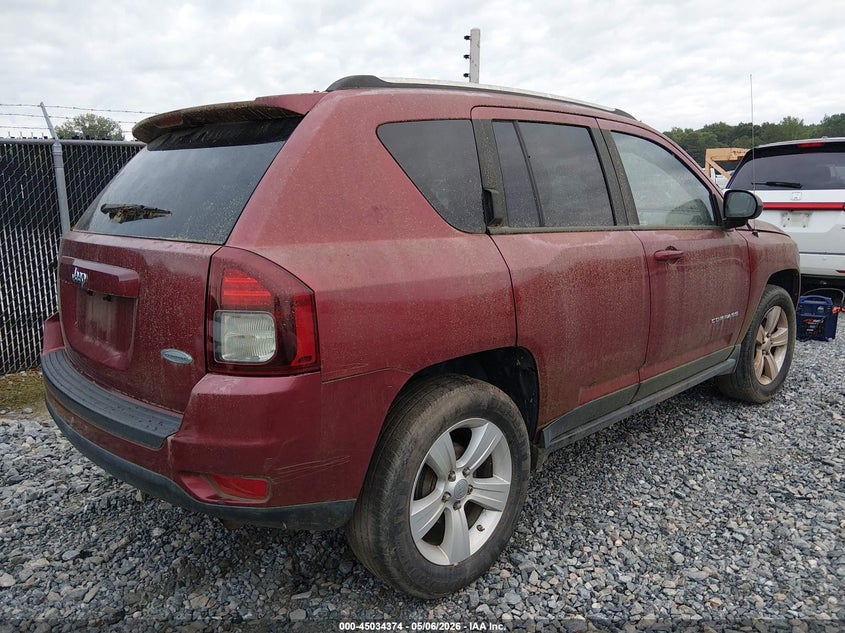 2012 Jeep Compass 2.0 Latitude red Lot 111045034374 Vin 1C4NJCEA2CD664223