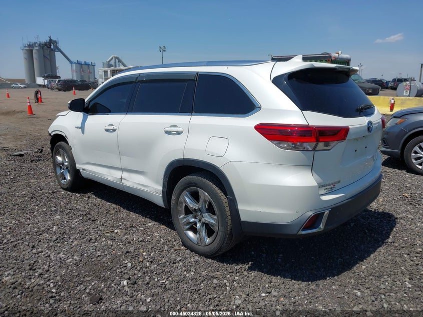 Vin: 5tddgrfh4ks075945, lot: 45532345, toyota highlander hybrid limited platinum 20193