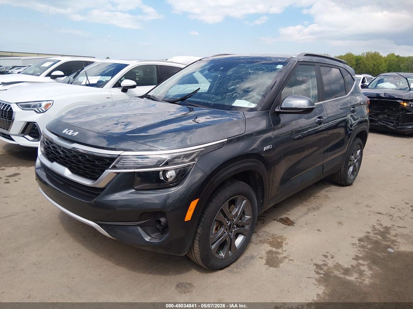 Vin: kndeucaa2p7438684, lot: 45532358, kia seltos s 20232