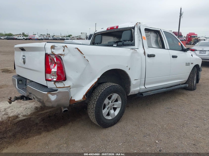 Vin: 1c6rr6ktxjs295287, lot: 45532506, ram 1500 tradesman  4x2 5'7 box 20184