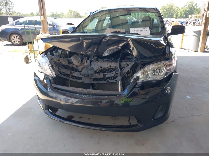 2012 Toyota Corolla 1.8 Le Black Lot 111045035027 Vin 2T1BU4EE9CC818233