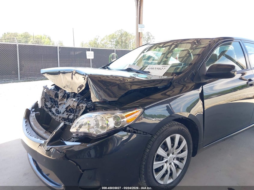 2012 Toyota Corolla 1.8 Le Black Lot 111045035027 Vin 2T1BU4EE9CC818233
