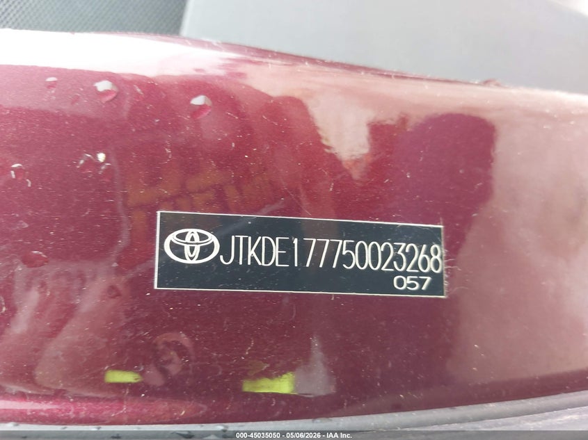 2005 Scion Tc VIN: JTKDE177750023268 Lot: 45035050