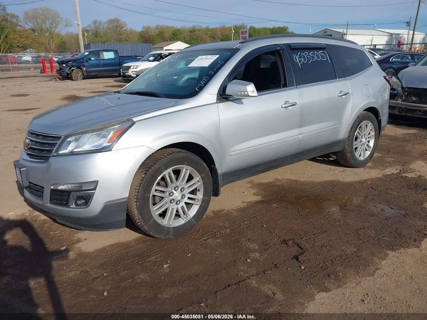 Vin: 1gnkvgkd3fj190163, lot: 45532568, chevrolet traverse 1lt 20152