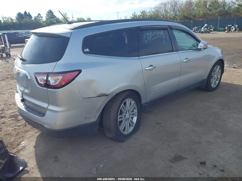 Vin: 1gnkvgkd3fj190163, lot: 45532568, chevrolet traverse 1lt 20154