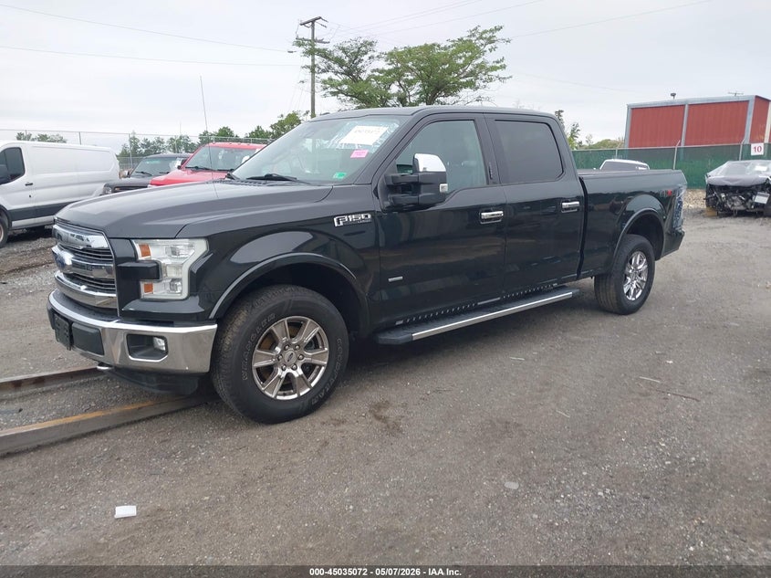 Vin: 1ftfw1eg0ffa85450, lot: 45532589, ford f-150 lariat 20152