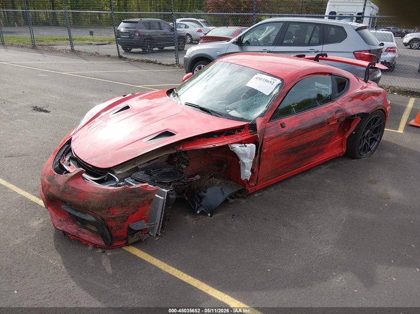 Vin: wp0ae2a89sk272107, lot: 45533169, porsche 718 cayman gt4 rs 20252