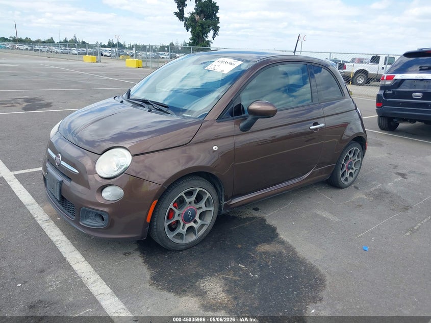 Vin: 3c3cffbr3ft601784, lot: 45533503, fiat 500 sport 20152