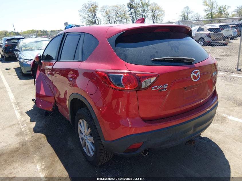 Vin: jm3ke4cy0f0443445, lot: 45533566, mazda cx-5 touring 20153