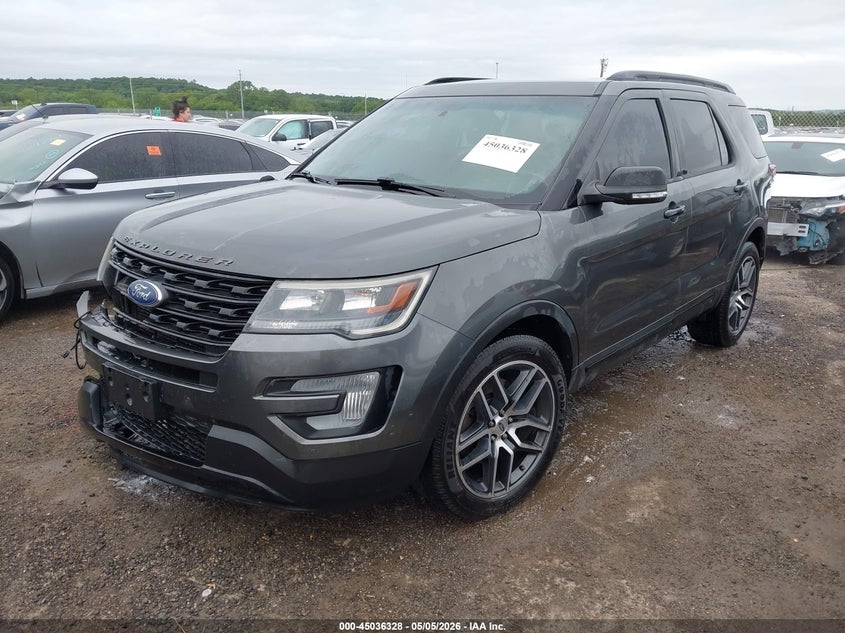 Vin: 1fm5k8gt2ggb63261, lot: 45533845, ford explorer sport 20162