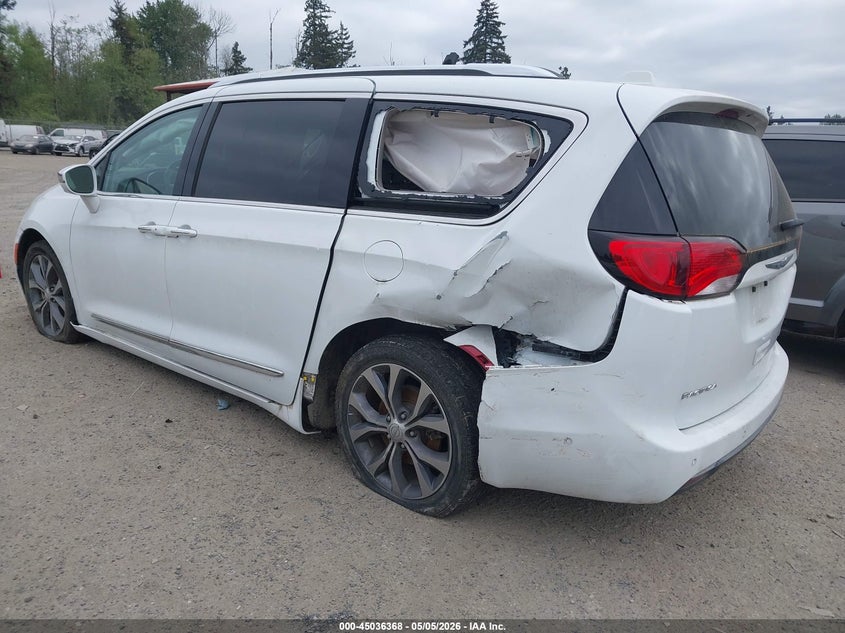 Vin: 2c4rc1ggxhr703520, lot: 45533885, chrysler pacifica limited 20173