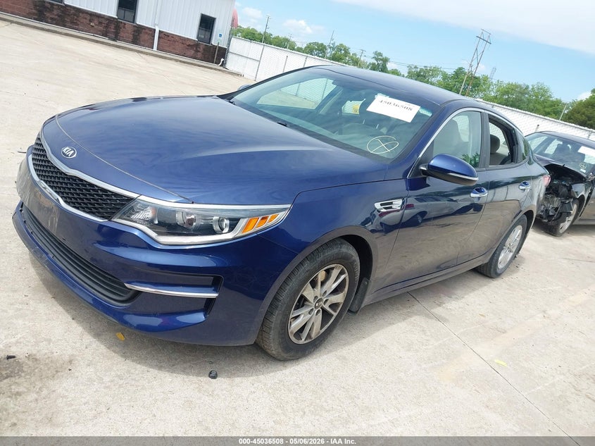 Vin: 5xxgt4l3xgg101333, lot: 45534025, kia optima lx 20162