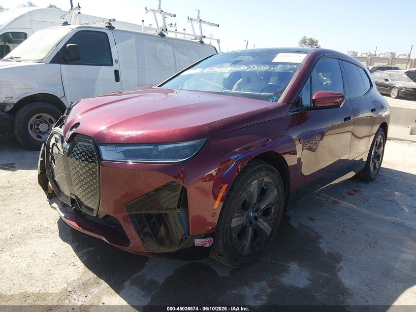 Vin: wb523cf0xsct18763, lot: 45534091, bmw ix xdrive50 20252