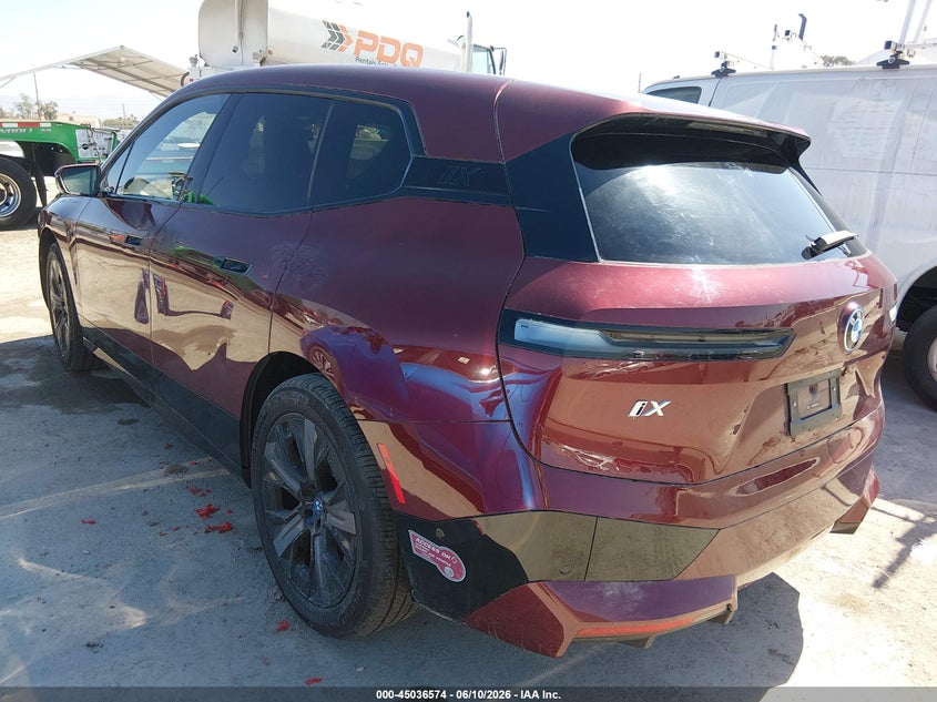 Vin: wb523cf0xsct18763, lot: 45534091, bmw ix xdrive50 20253