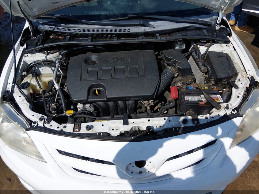 2012 Toyota Corolla 1.8 Le White Lot 111045036717 Vin 5YFBU4EE0CP004973