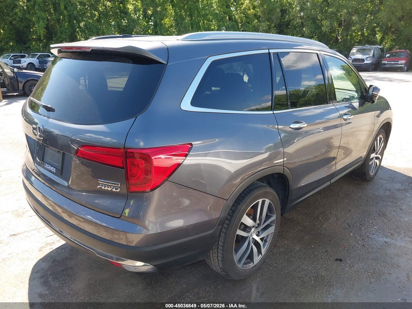 Vin: 5fnyf6h94gb052217, lot: 45534366, honda pilot touring 20164