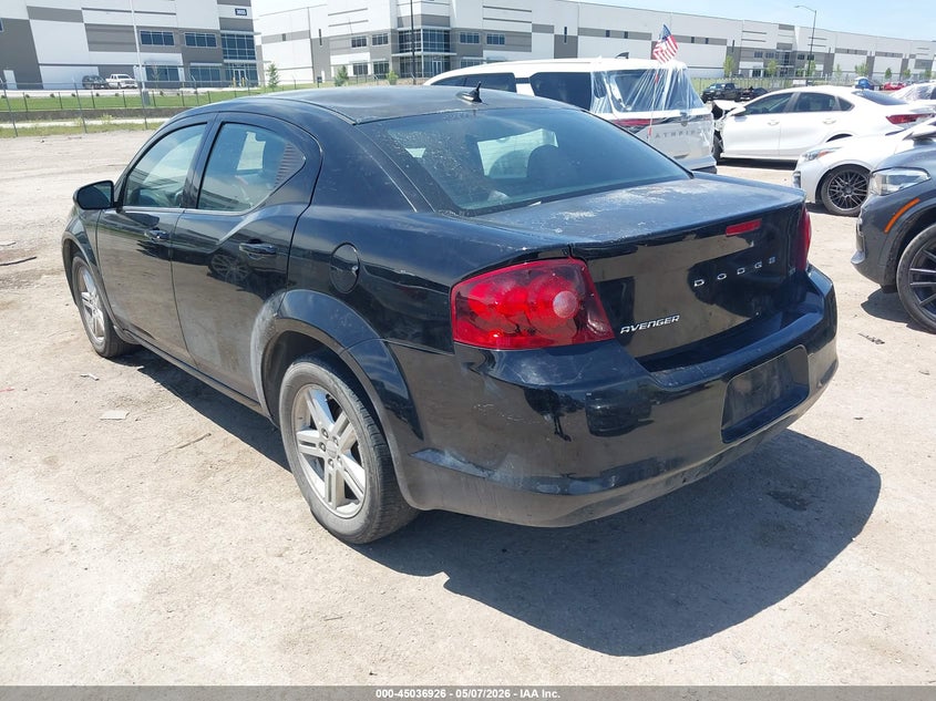Vin: 1c3cdzcbxcn221054, lot: 45534444, dodge avenger sxt 20123