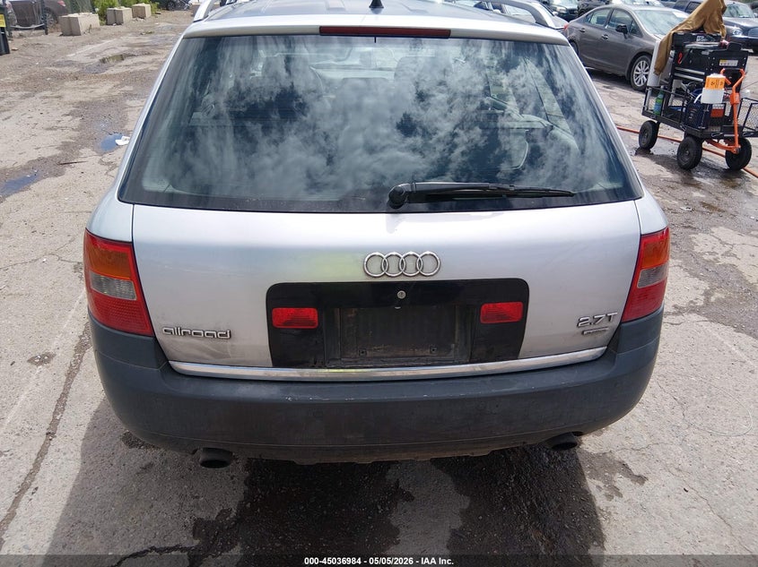 2002 Audi Allroad 2.7L VIN: WA1YD64B52N148134 Lot: 45036984
