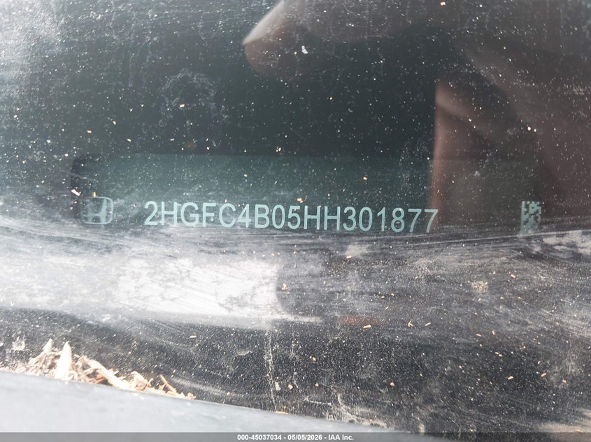 VIN 2HGFC4B05HH301877 2017 HONDA CIVIC LX-P