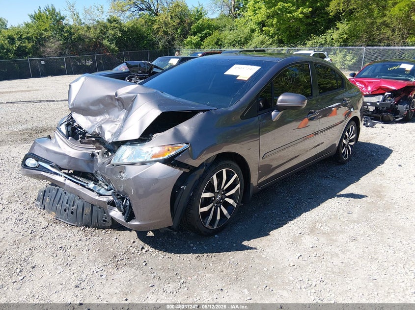 Vin: 19xfb2f90fe062178, lot: 45534759, honda civic ex-l 20152