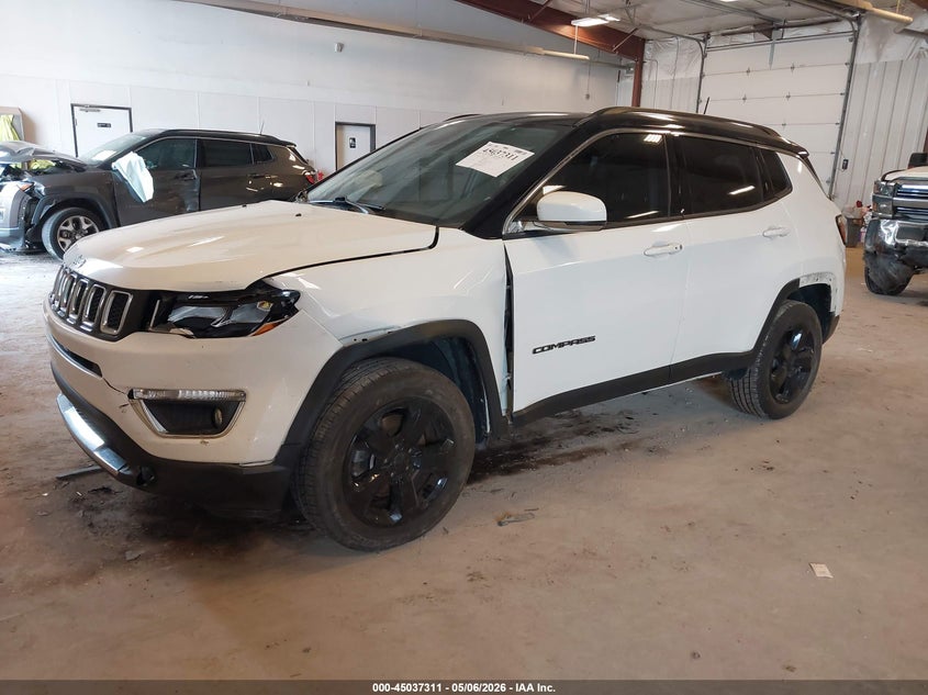 Vin: 3c4njdcb4jt373814, lot: 45534828, jeep compass limited 4x4 20182