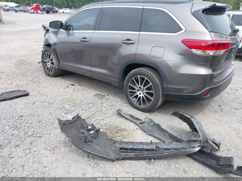 Vin: 5tdkzrfh2hs520371, lot: 45535025, toyota highlander se 20173