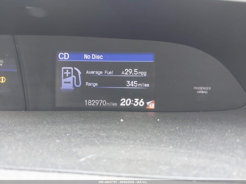 2012 Honda Civic 1.8 Lx black Lot 111045037701 Vin 19XFB2F50CE016228