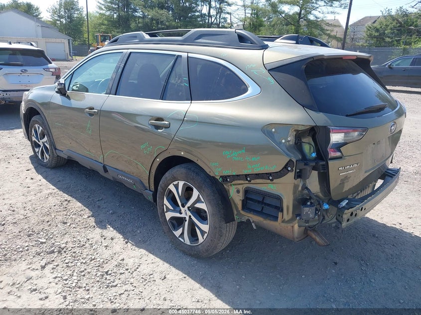 Vin: 4s4btanc1m3181988, lot: 45535263, subaru outback limited 20213
