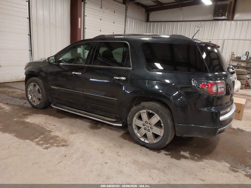 Vin: 1gkkvtkd2ej118293, lot: 45535620, gmc acadia denali 20143