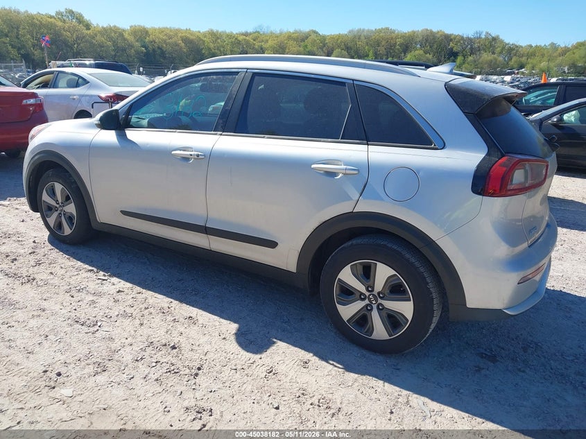 Vin: kndcc3lc4h5056260, lot: 45535699, kia niro ex 20173