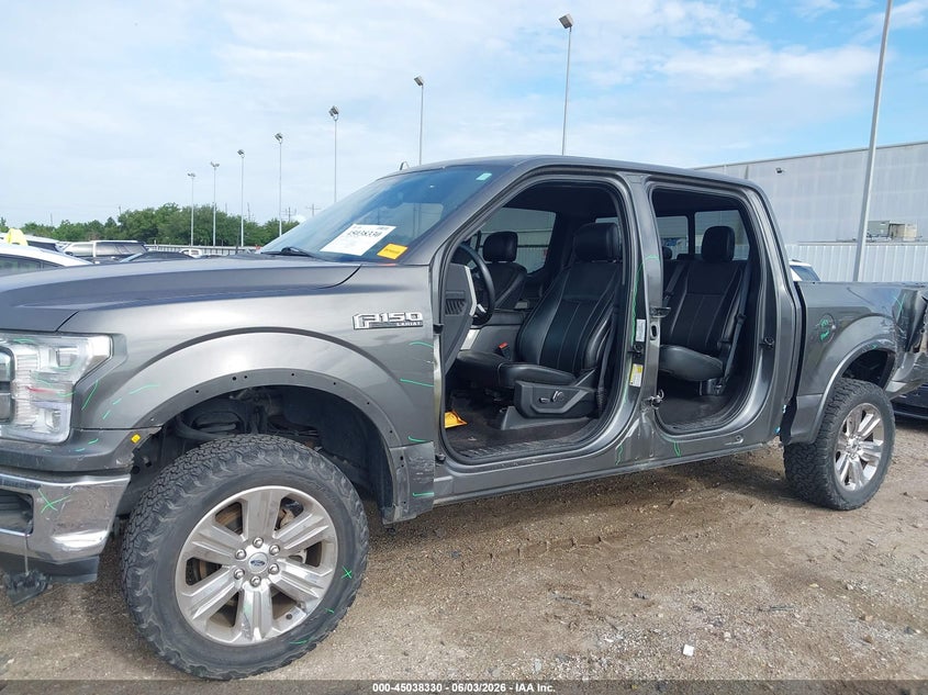 VIN 1FTEW1C5XJKD17274 2018 FORD F-150 LARIAT
