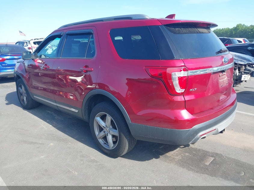 Vin: 1fm5k8d84ggd20272, lot: 45535907, ford explorer xlt 20163